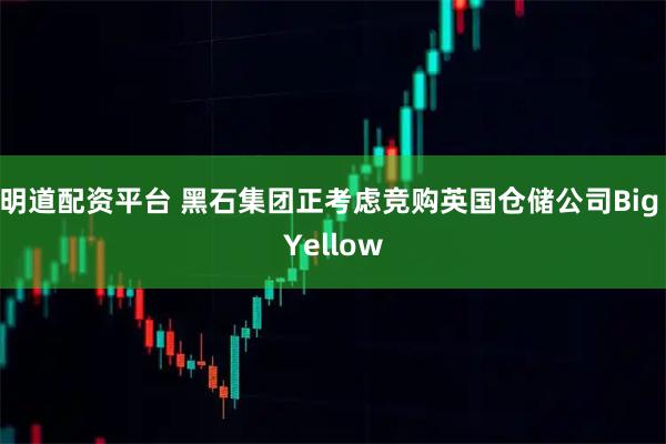 明道配资平台 黑石集团正考虑竞购英国仓储公司Big Yellow